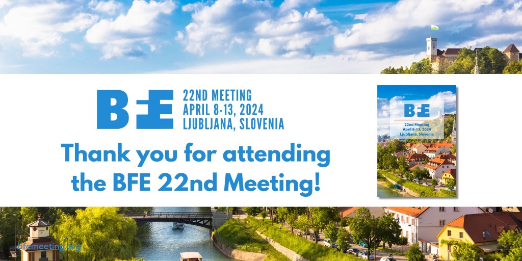 Thank You - BFE 22nd Meeting